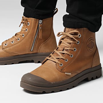  Palladium - Boots Pampa Zip Leather 76888 Dear Brown