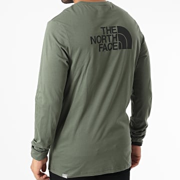  The North Face - Tee Shirt Manches Longues NF0A2TX1 Vert Kaki