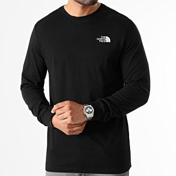  The North Face - Tee Shirt Manches Longues Simple Dome A3L3B Noir