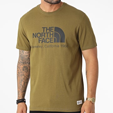  The North Face - Tee Shirt Berkeley California A55GE Vert Kaki