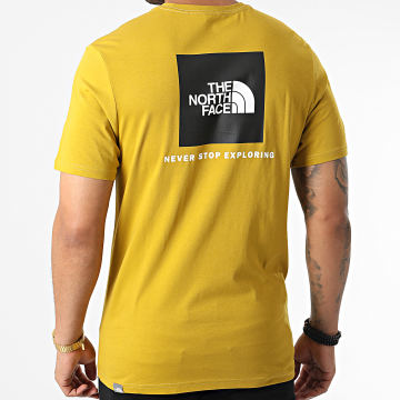  The North Face - Tee Shirt Red Box NF0A2TX2 Jaune Moutarde