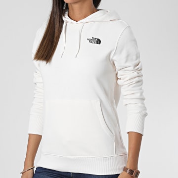  The North Face - Sweat Capuche Femme Simple Dome Blanc