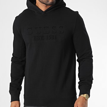 Guess - Sweat Zippé Capuche Femme V4YQ06-KCAY2 Noir