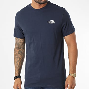  The North Face - Tee Shirt Simple Dome A2TX5 Bleu Marine