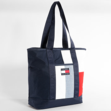 Tommy Jeans - Sac Tote Femme Heritage 2412 Bleu Marine Blanc - LaBoutiqueOfficielle.com