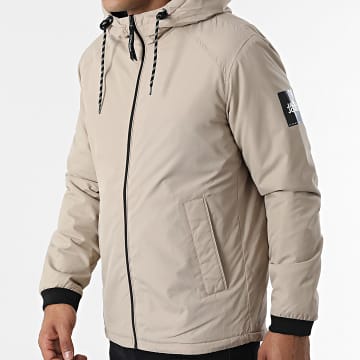  Jack And Jones - Veste Zippée Capuche Lock Beige