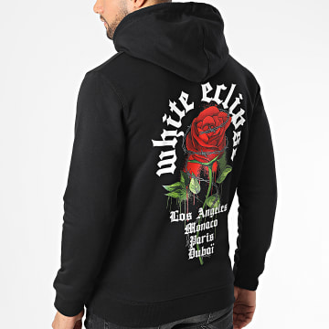  Luxury Lovers - Sweat Capuche Roses Barbed Noir