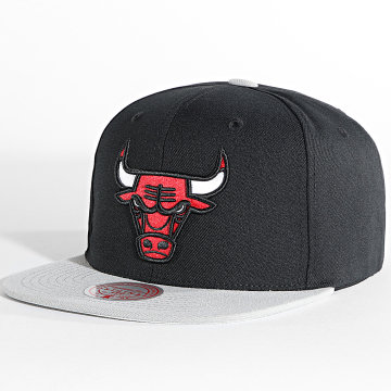  Mitchell and Ness - Casquette Snapback Core Basic Chicago Bulls Noir Gris