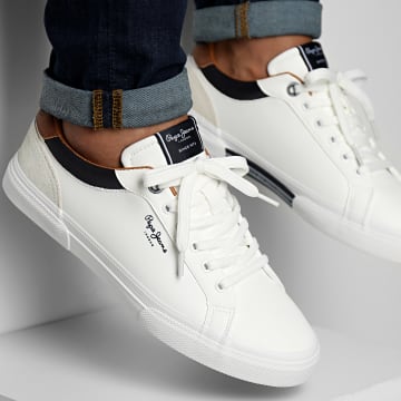 Pepe Jeans - Sneakers retrò Kenton PMS30839 Bianco