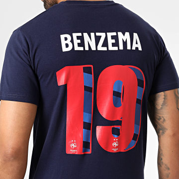 FFF - Camiseta Jugador Benzema N19 Azul Marino