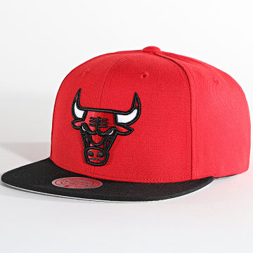  Mitchell and Ness - Casquette Snapback Core Basic Chicago Bulls Rouge Noir