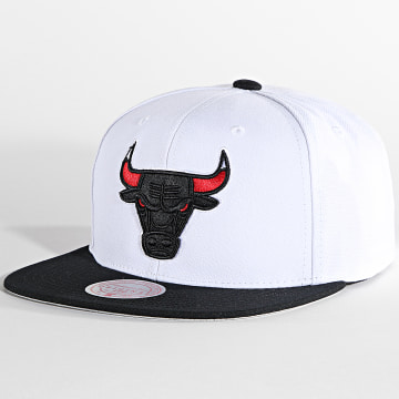  Mitchell and Ness - Casquette Snapback Playoffs Chicago Bulls Blanc
