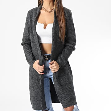  Only - Cardigan Femme Jade Gris Anthracite Chiné