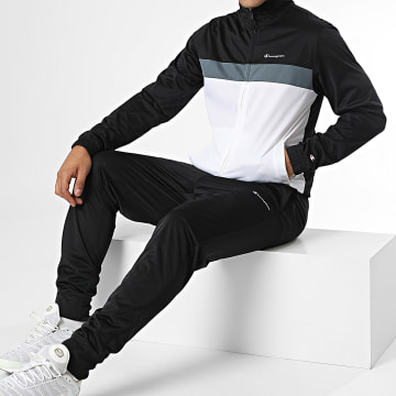  Champion - Ensemble Veste Et Pantalon Jogging 218099 Noir Blanc