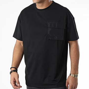  Frilivin - Tee Shirt Oversize Large Poche 16020 Noir