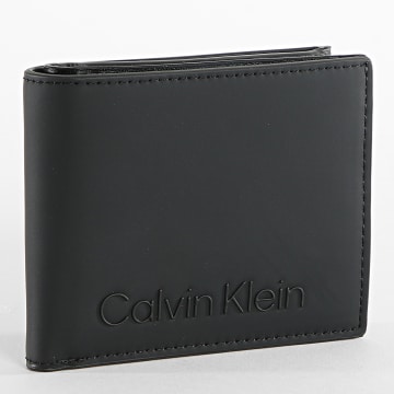  Calvin Klein - Portefeuille Rubberized Bifold 9606 Noir
