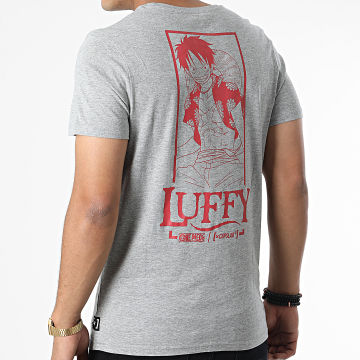  Capslab - Tee Shirt Luffy CL-0P1-1-TSC-LUF2 Gris Chiné