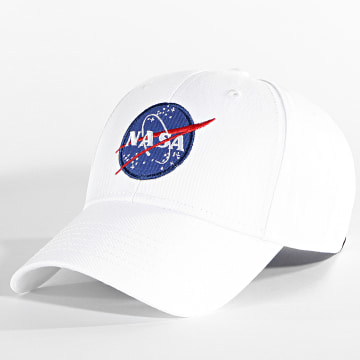  Alpha Industries - Casquette NASA Logo Blanc