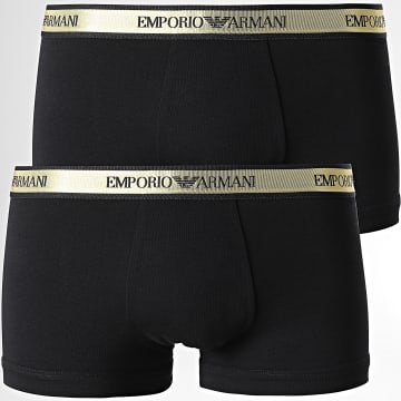  Emporio Armani - Lot De 2 Boxers 111210 2F598 Noir Doré