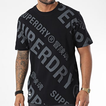  Superdry - Tee Shirt Classic AOP M1011520A Noir