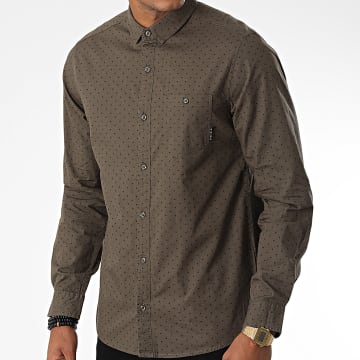  Tokyo Laundry - Chemise Manches Longues Leeward Vert Kaki