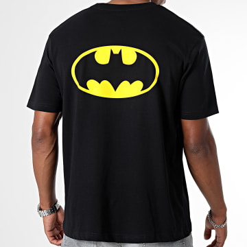  DC Comics - Tee Shirt Oversize Large Classic Logo Back Noir Jaune