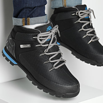  Timberland - Boots Euro Sprint Waterproof Mid Hiker A5QRV Black Knit Grey