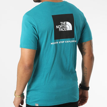  The North Face - Tee Shirt Red Box Turquoise