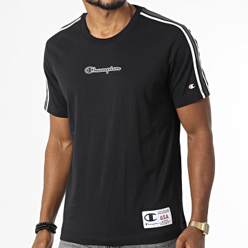 Champion - Camiseta Con Rayas 217848 Negro