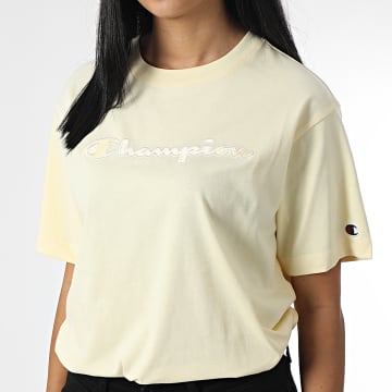 Champion - Camiseta Mujer 115496 Amarillo