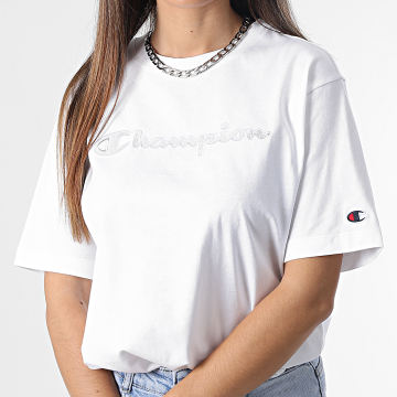 Champion - Tee Shirt Femme 115496 Blanc