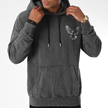  Ikao - Sweat Capuche LL687 Gris Anthracite