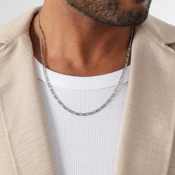 LBO - Collar Cadena Figaro 3.5mm Plateado