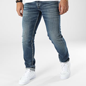 Le Temps Des Cerises - 711 Basic Blue Denim Slim Fit Jeans