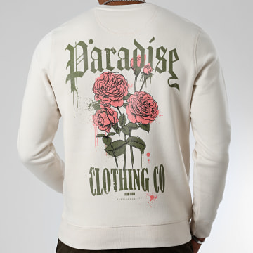  Luxury Lovers - Sweat Crewneck Paradise Roses Clothing Beige