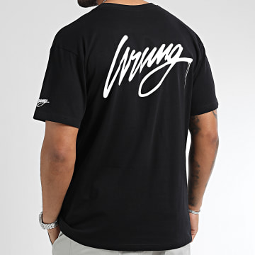 Wrung - Tee Shirt Oversize Large Drip Logo Noir Blanc