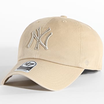  '47 Brand - Casquette MLB New York Yankees Clean Up Beige