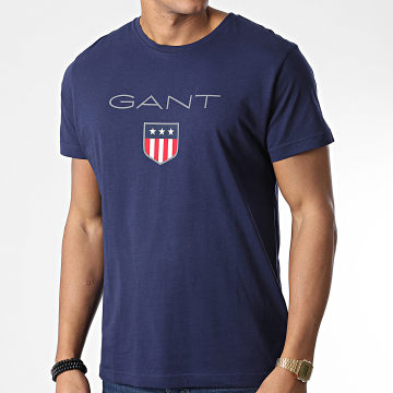  Gant - Tee Shirt Shield Bleu Marine
