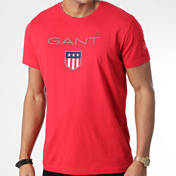  Gant - Tee Shirt Shield Rouge