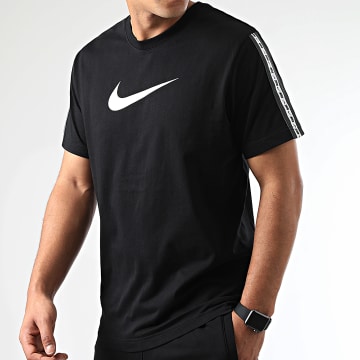  Nike - Tee Shirt A Bandes Logo Noir