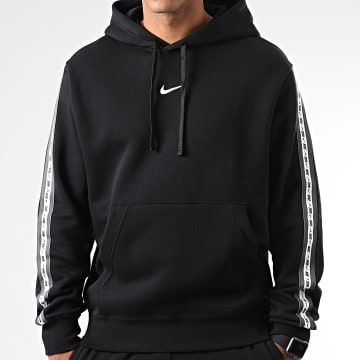  Nike - Sweat Capuche A Bandes Noir