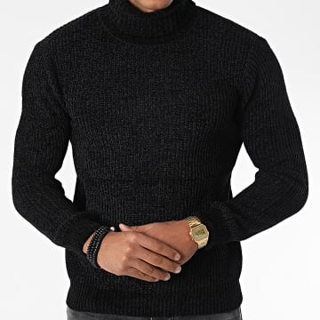 Gros Pull Col Roulé Karl Marc John - Laine Noire, Taille L, Bon état