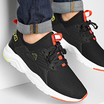  Kappa - Baskets Logo Sanpuerto 36161RW Black Orange Green Lime