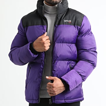Schott NYC Swhoody Felpa Con Cappuccio Uomo - 100% Cotone 320g