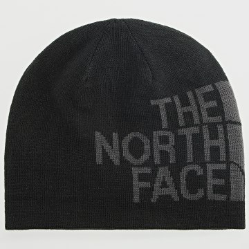  The North Face - Bonnet Réversible TNF Banner Noir Gris
