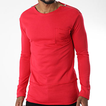  Berry Denim - Tee Shirt Manches Longues WS016 Rouge