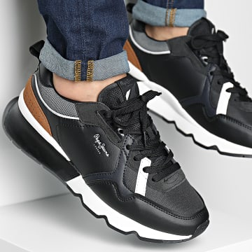  Pepe Jeans - Baskets Sneakers Britt Pro Rump PMS30880 Black