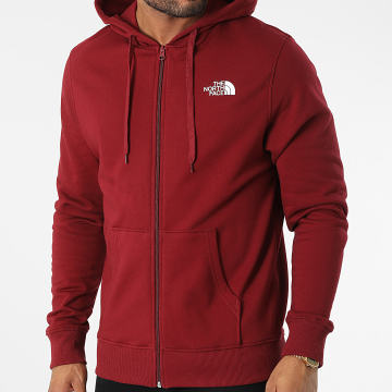  The North Face - Sweat Zippé Open Gate Bordeaux