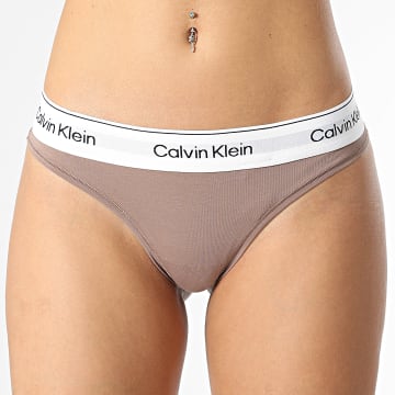  Calvin Klein - String Femme QF7050E Taupe