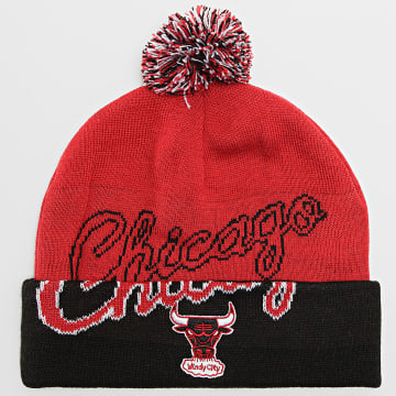  Mitchell and Ness - Bonnet Double Take Chicago Bulls Rouge Noir